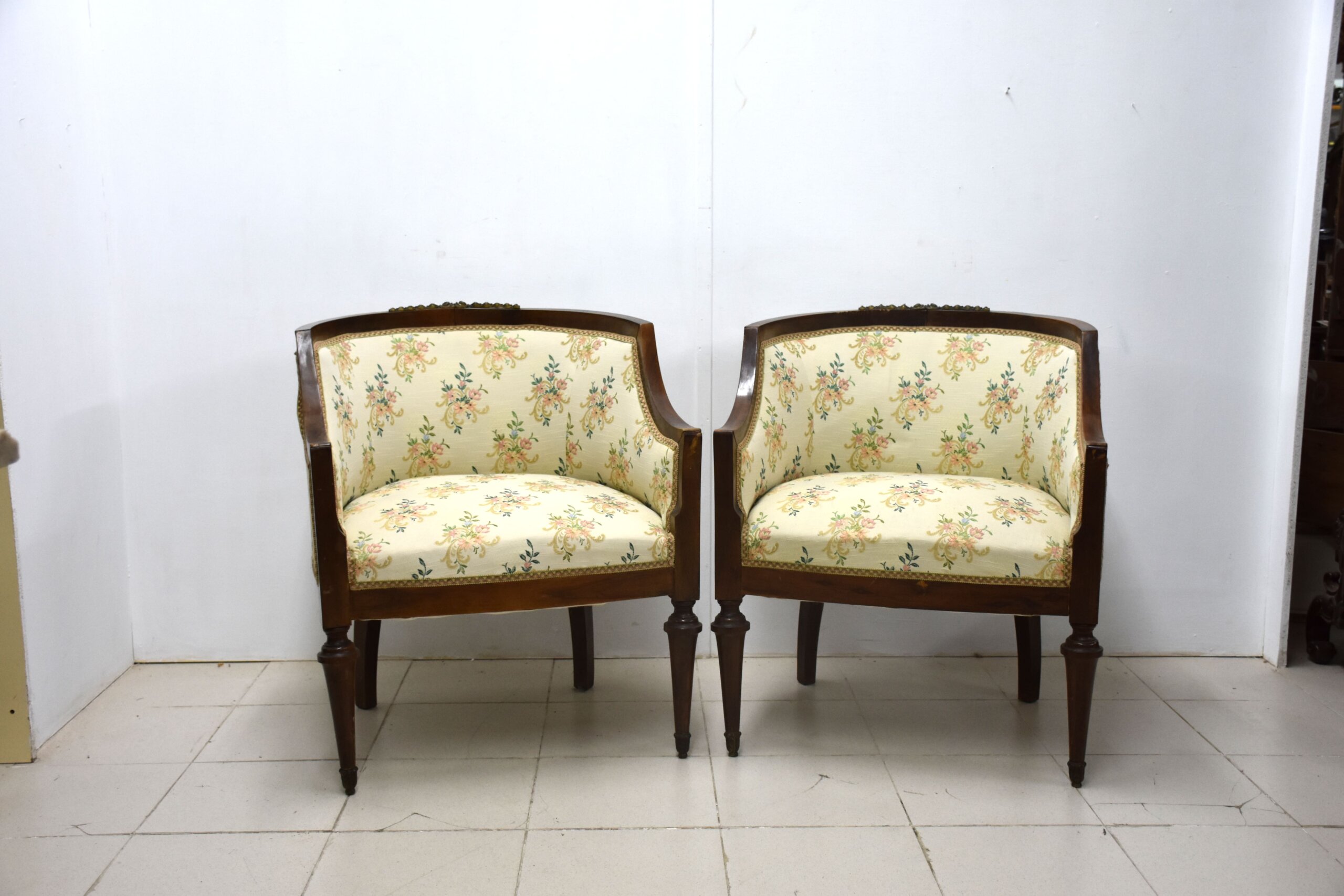 Pareja de sillones o butacas Imperio - Imagen 2