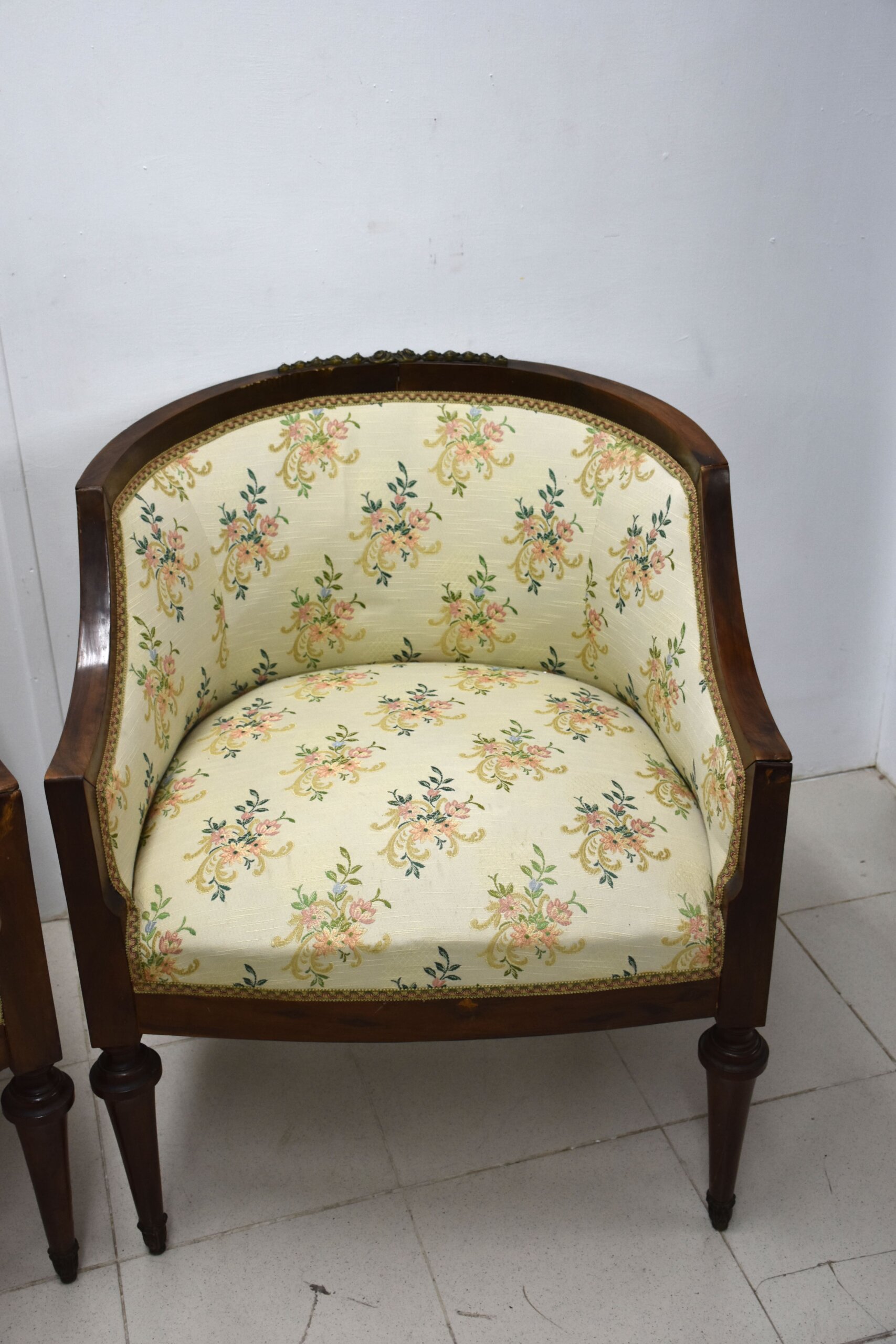 Pareja de sillones o butacas Imperio - Imagen 4