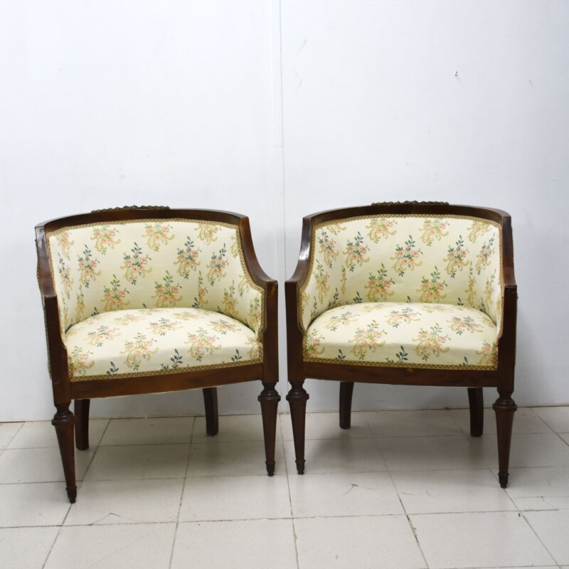 Pareja de sillones o butacas Imperio