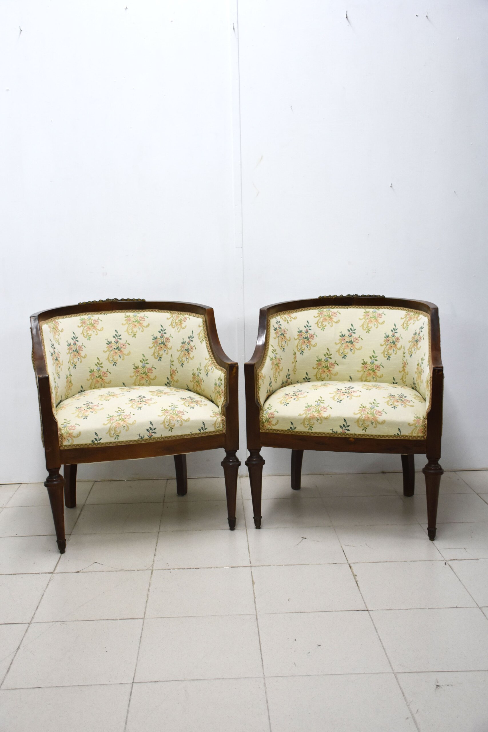 Pareja de sillones o butacas Imperio