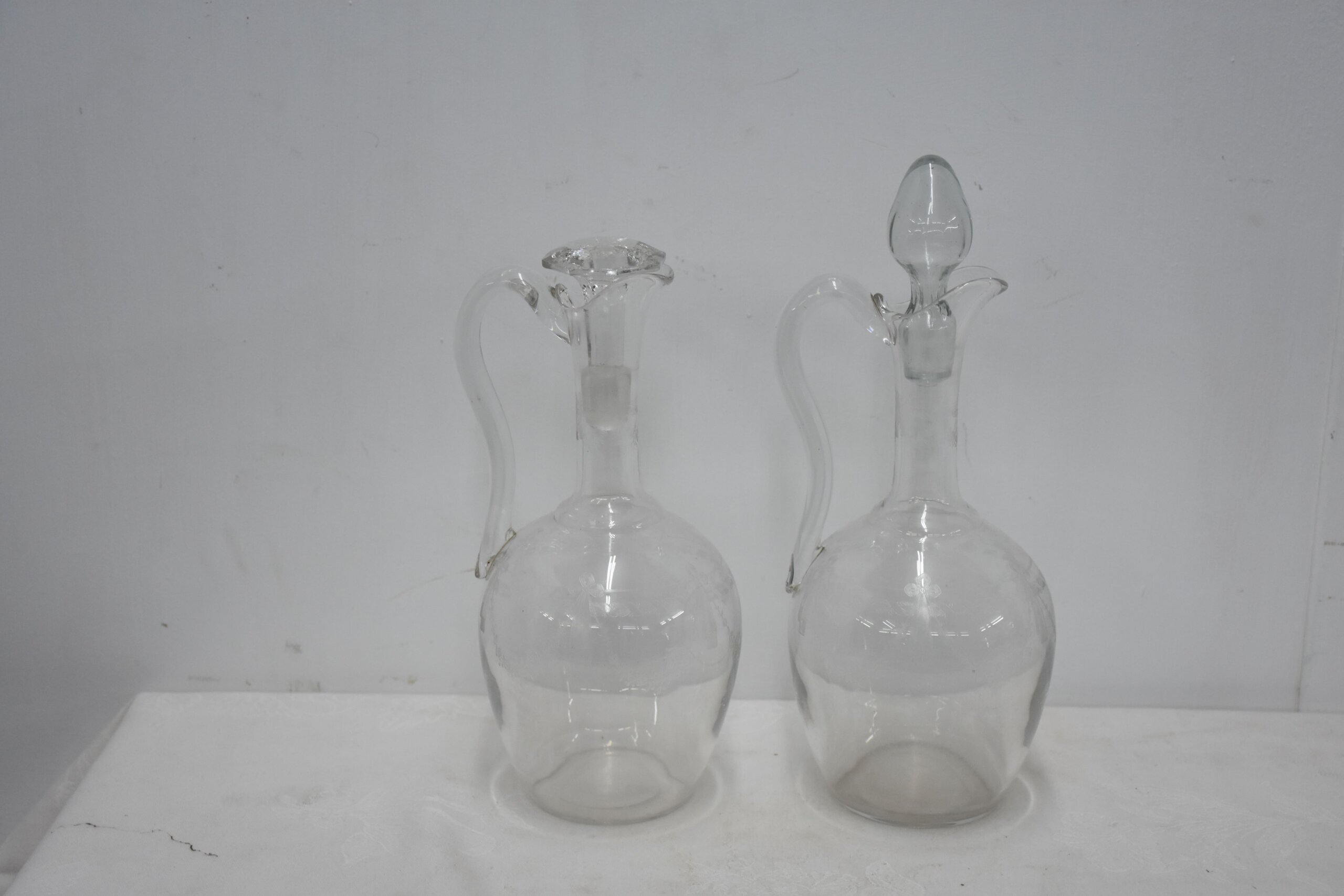 Pareja licoreras cristal con asas - Imagen 2