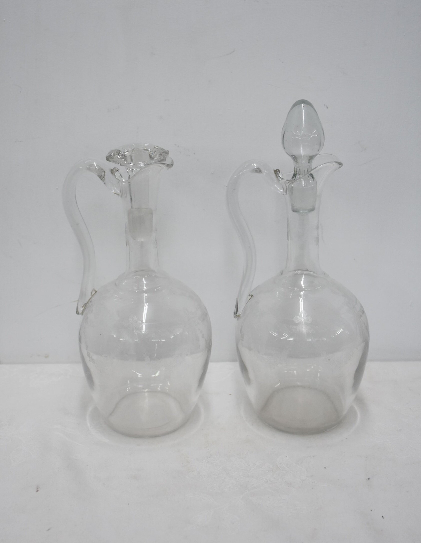Pareja licoreras cristal con asas