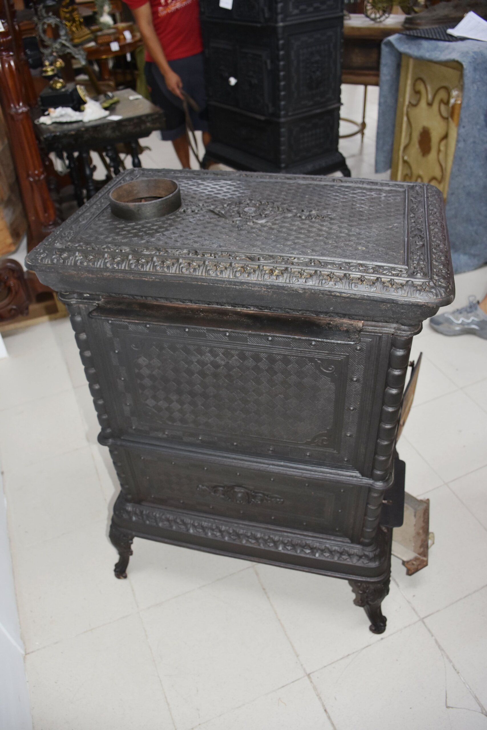 Horno, estufa antigua hierro fundido - Imagen 15