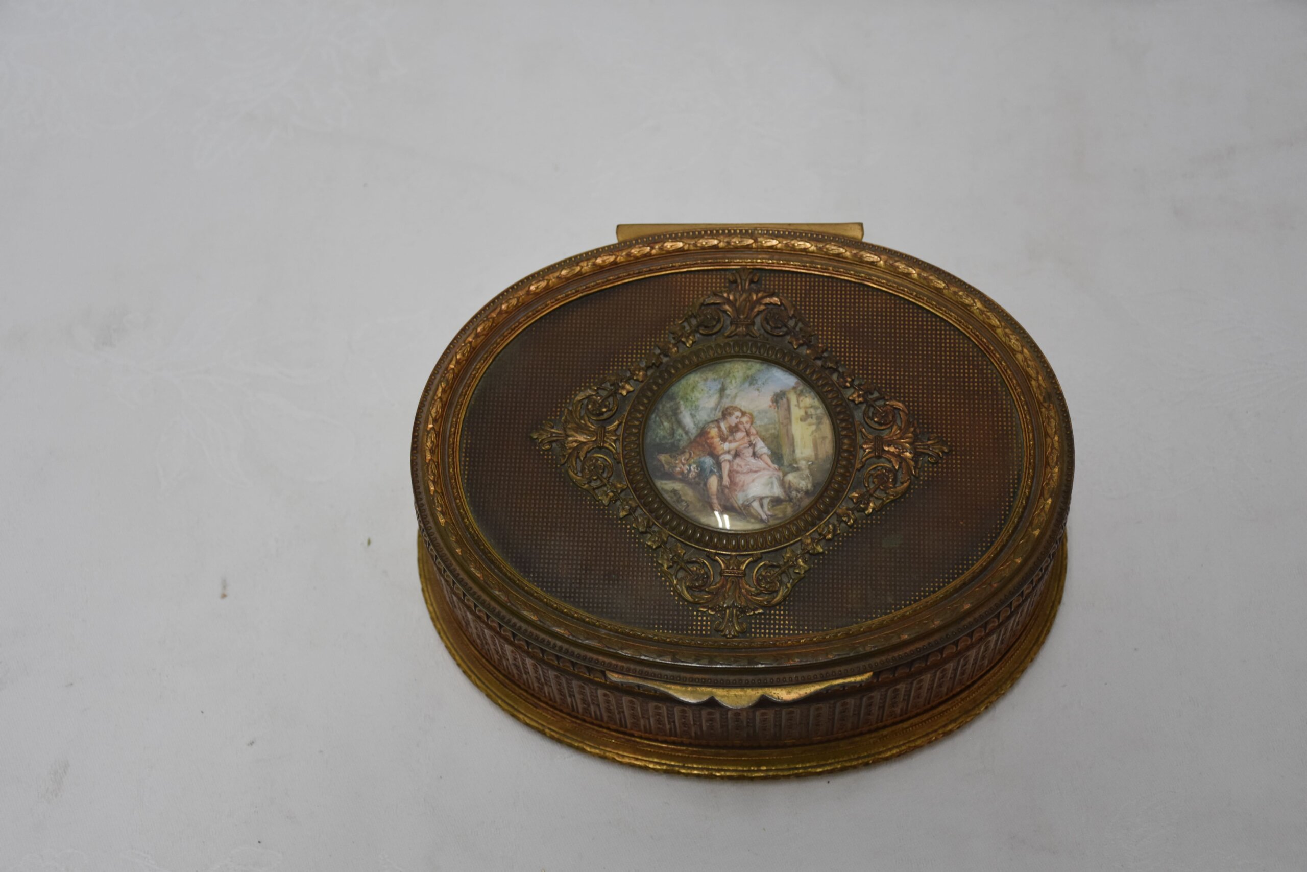 Joyero ovalado estilo Napoleón III - Imagen 5