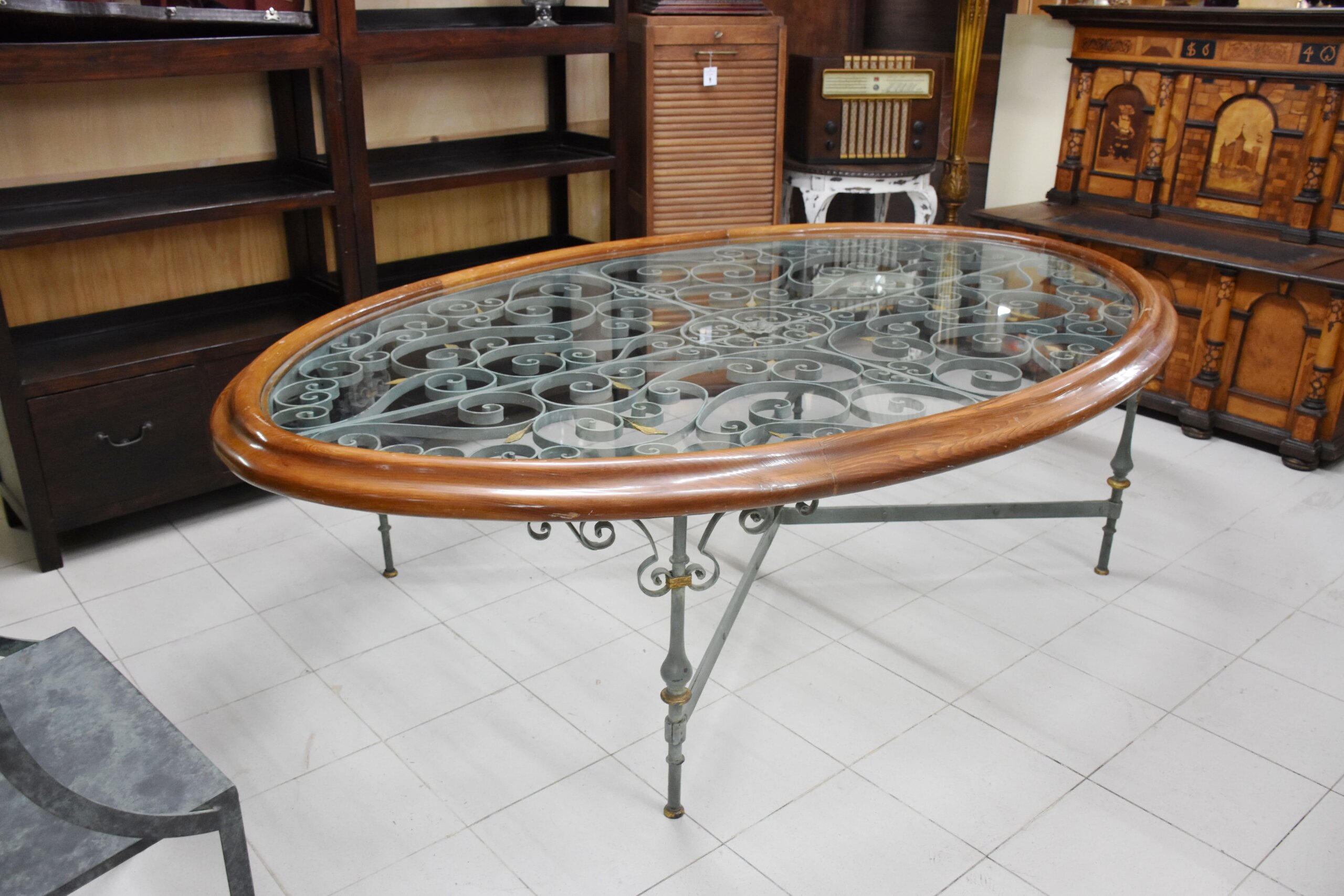 Conjunto gran mesa de forja y juego de 6 sillas - Imagen 5