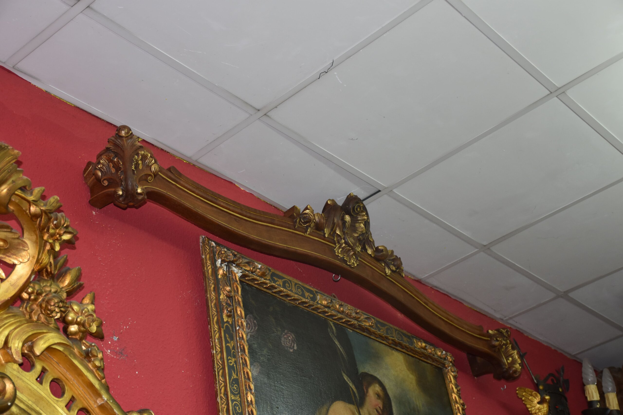 Galería cortinas Luis XV nogal y oro - Imagen 2