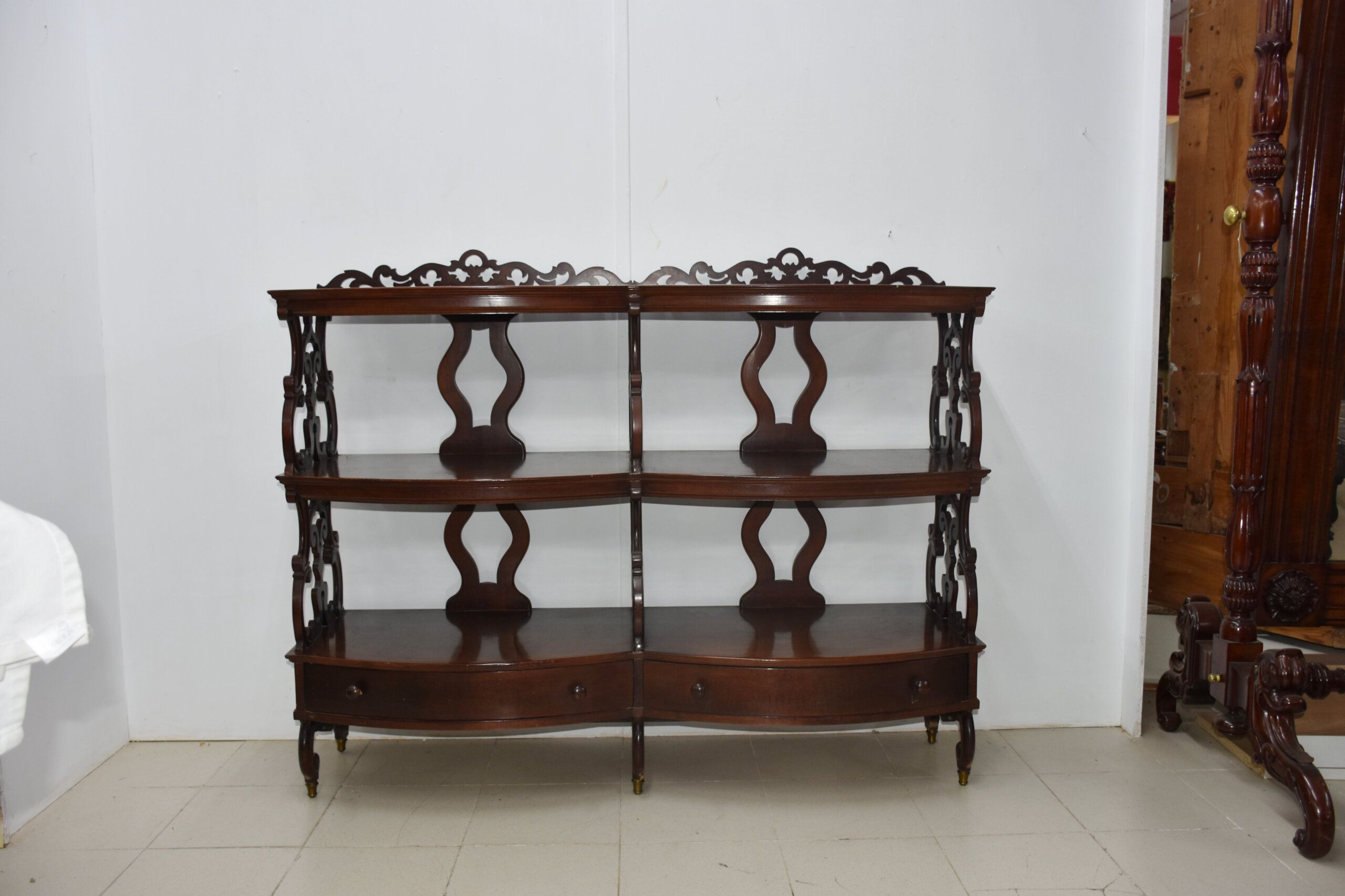 Estantería antigua Victoriana caoba - Imagen 2