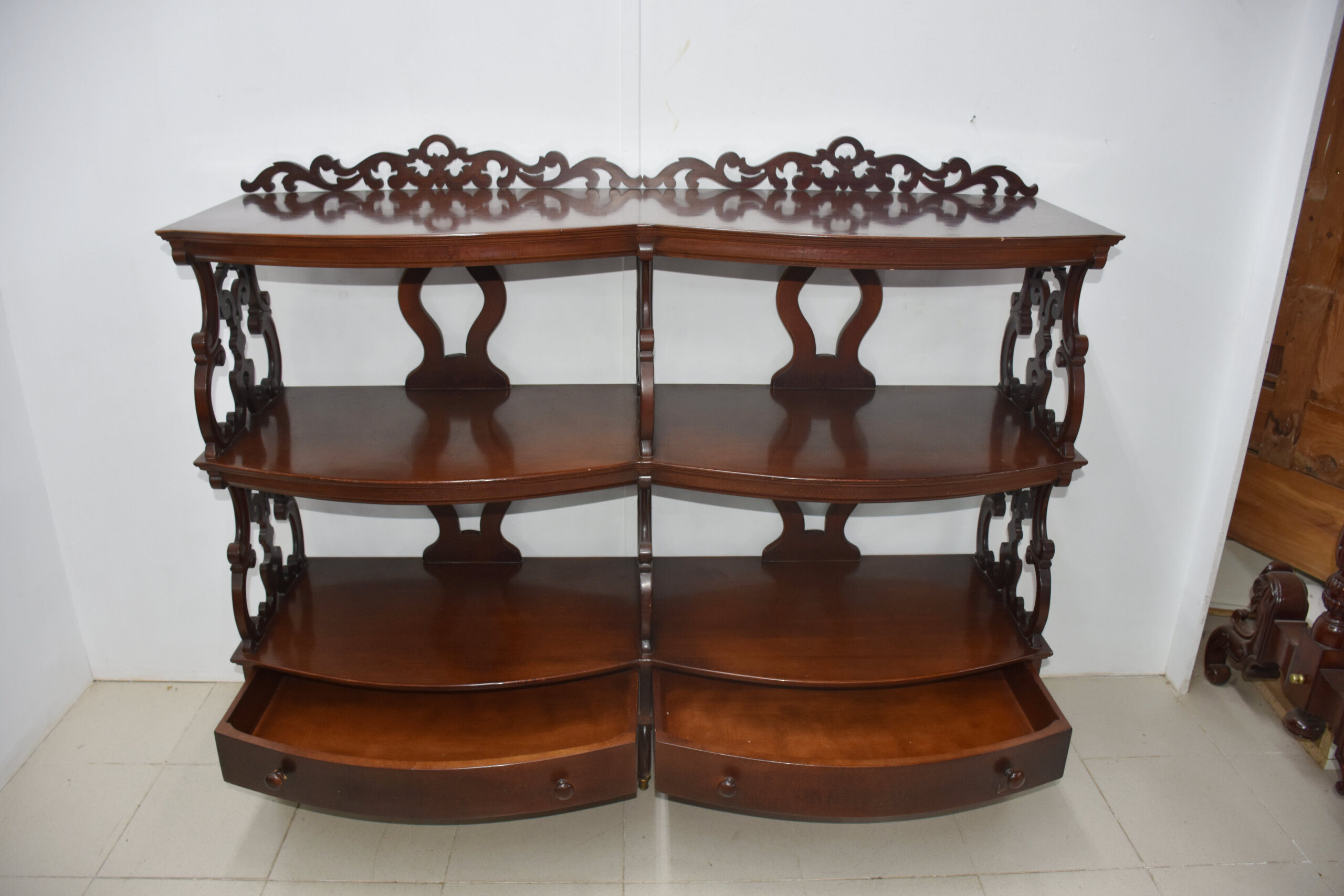 Estantería antigua Victoriana caoba - Imagen 5