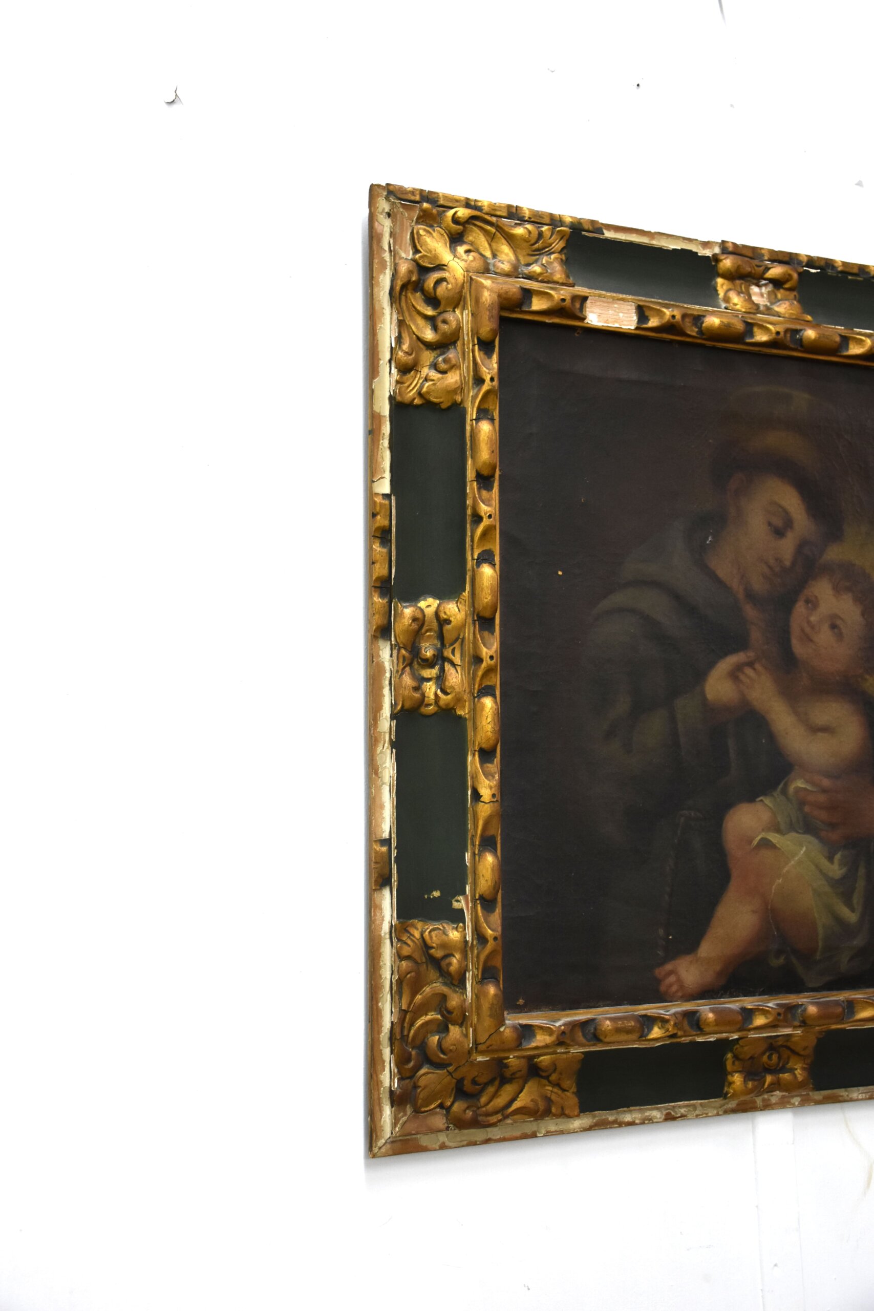 Óleo sobre lienzo San Antonio con el Niño - Imagen 13