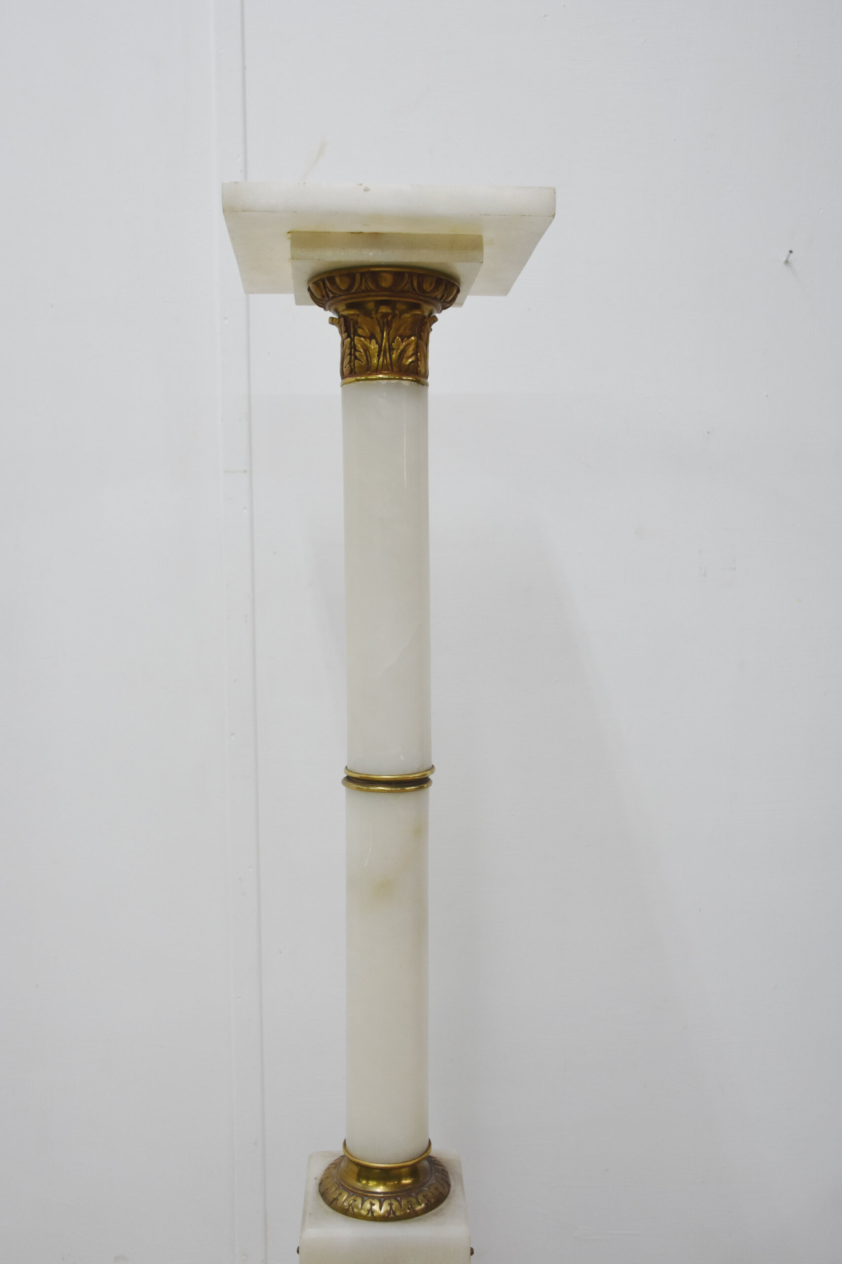 Columna pedestal mármol blanco - Imagen 2