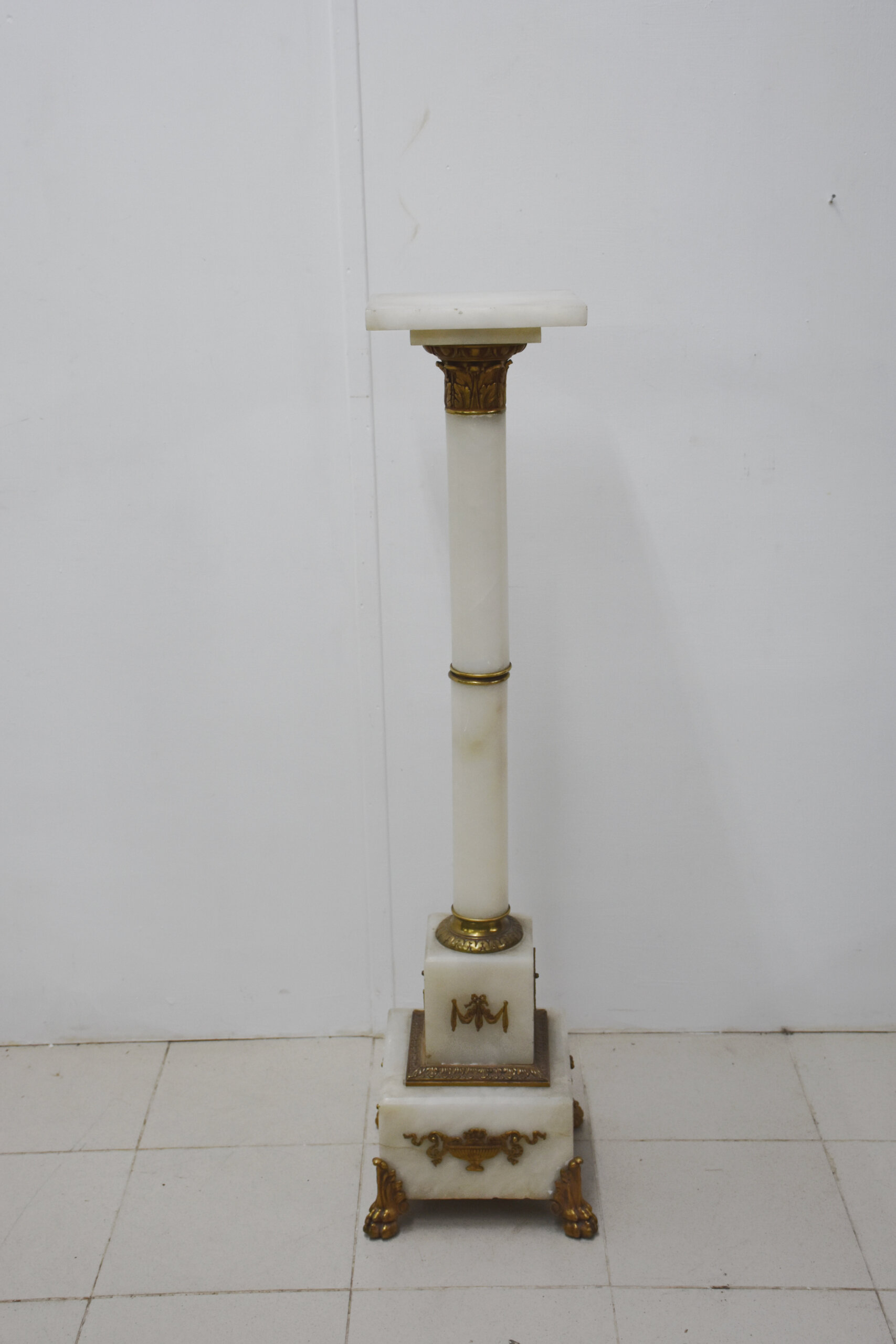 Columna pedestal mármol blanco - Imagen 7