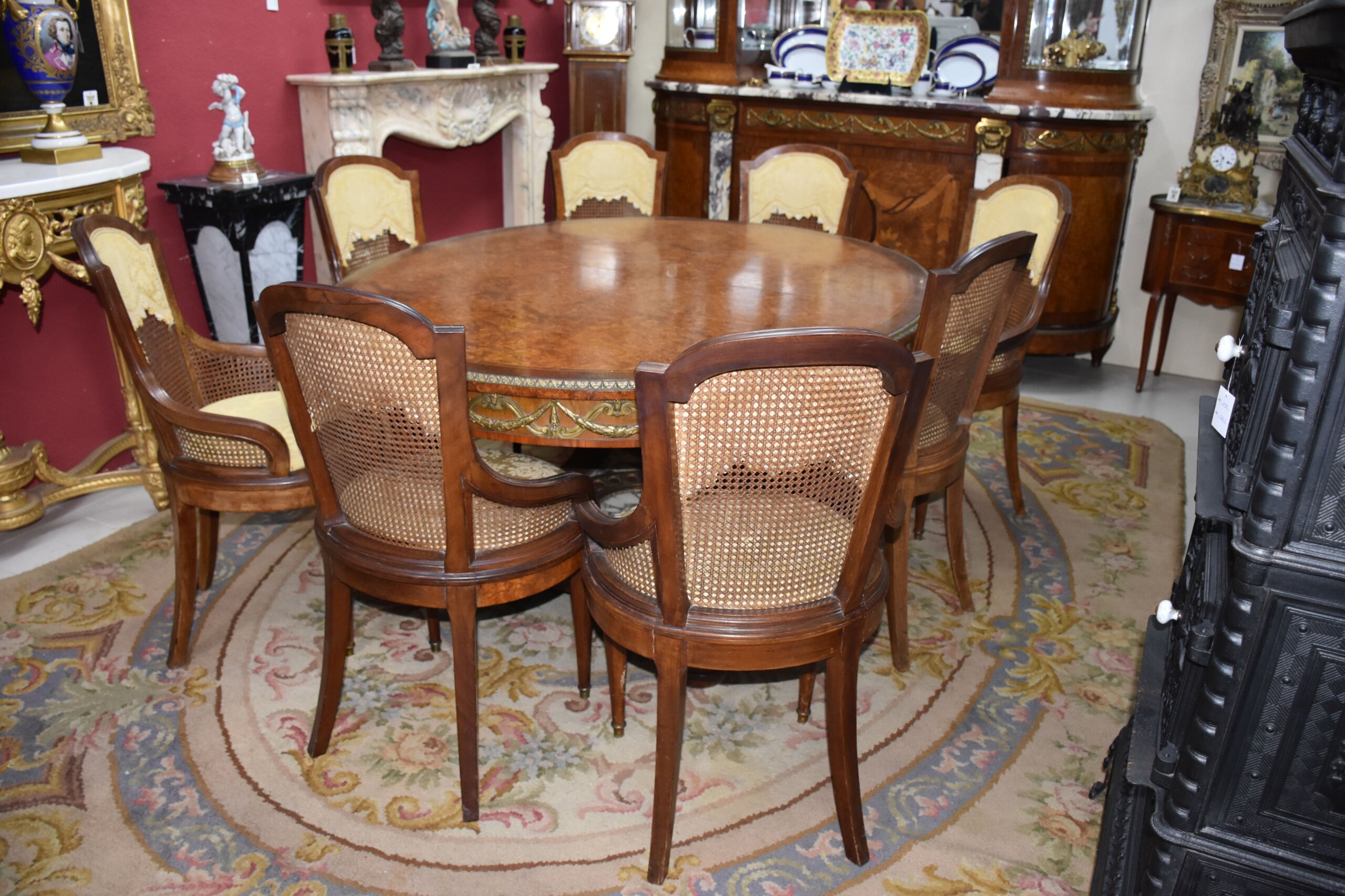 Conjunto mesa y 8 sillas Imperio comedor - Imagen 17