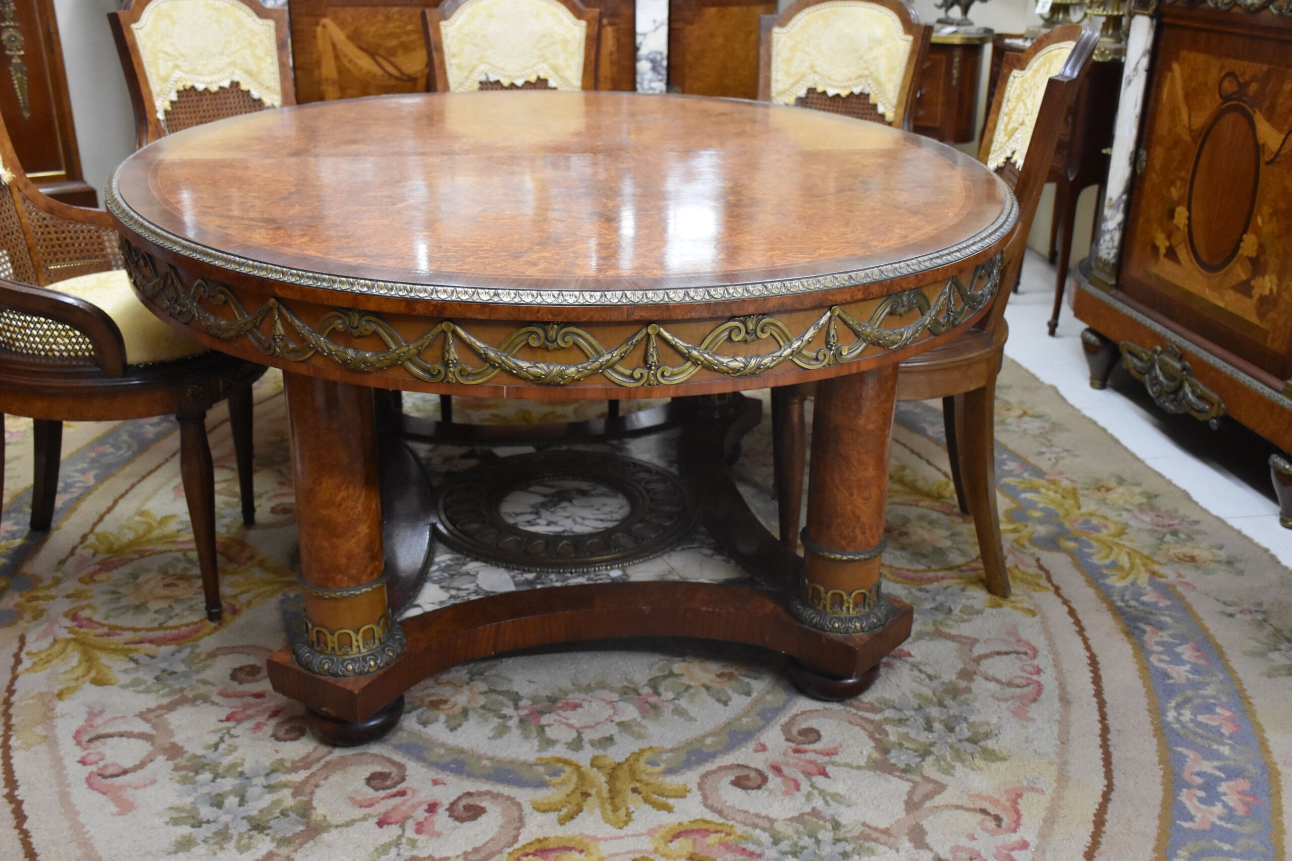 Conjunto mesa y 8 sillas Imperio comedor - Imagen 14
