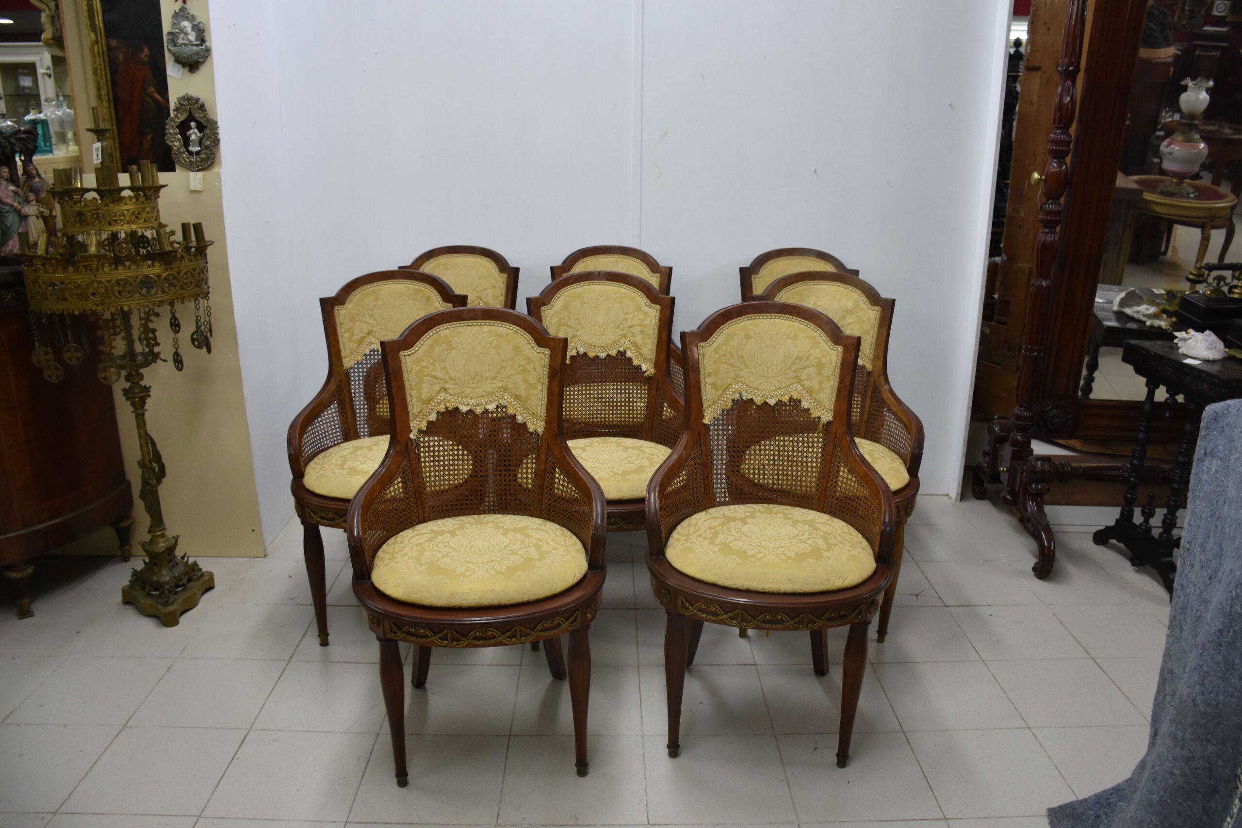 Conjunto mesa y 8 sillas Imperio comedor - Imagen 2