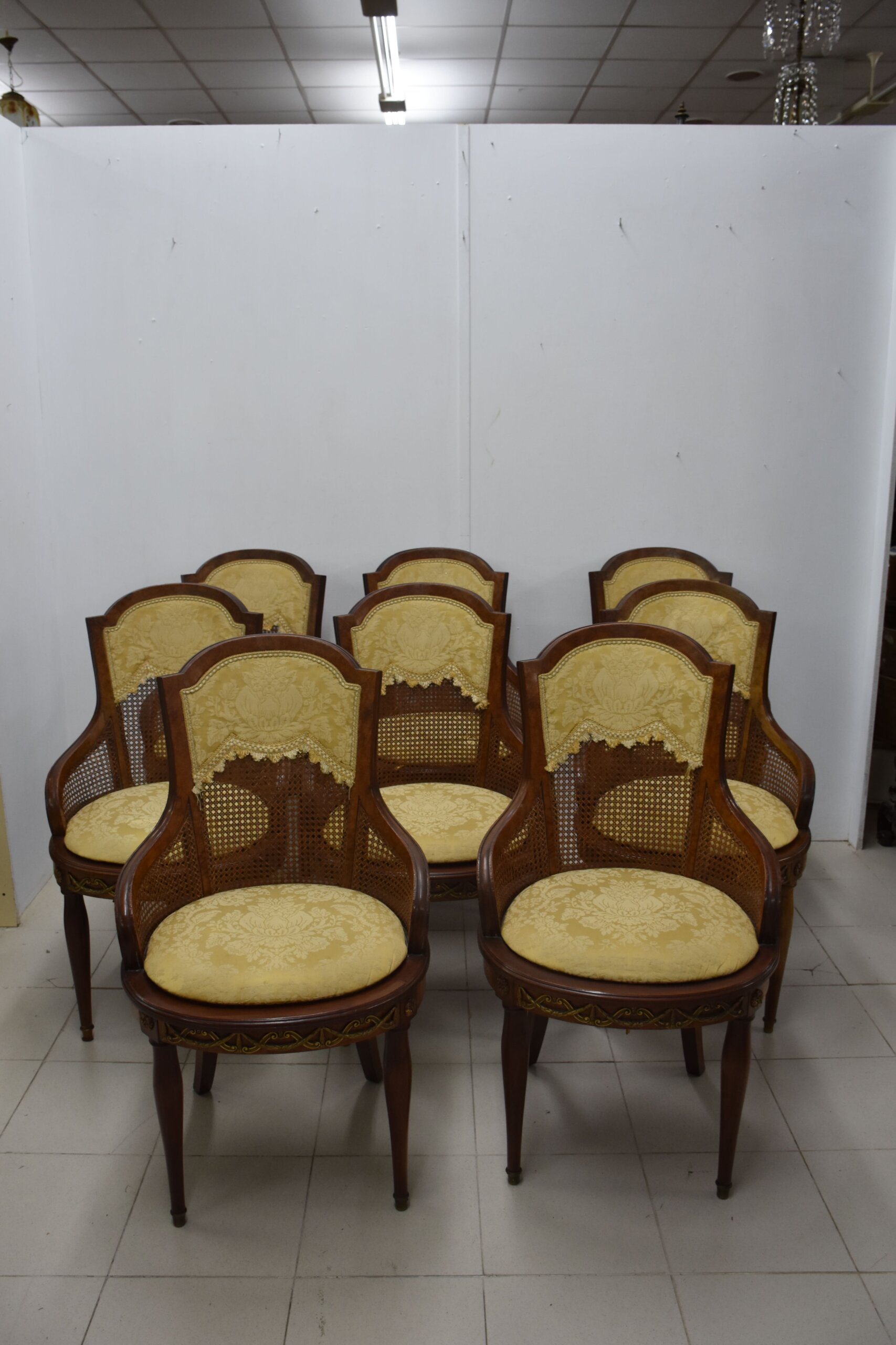 Conjunto mesa y 8 sillas Imperio comedor - Imagen 3