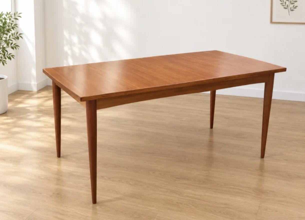 Mesa comedor extensible Mid Century Modern - Imagen 2